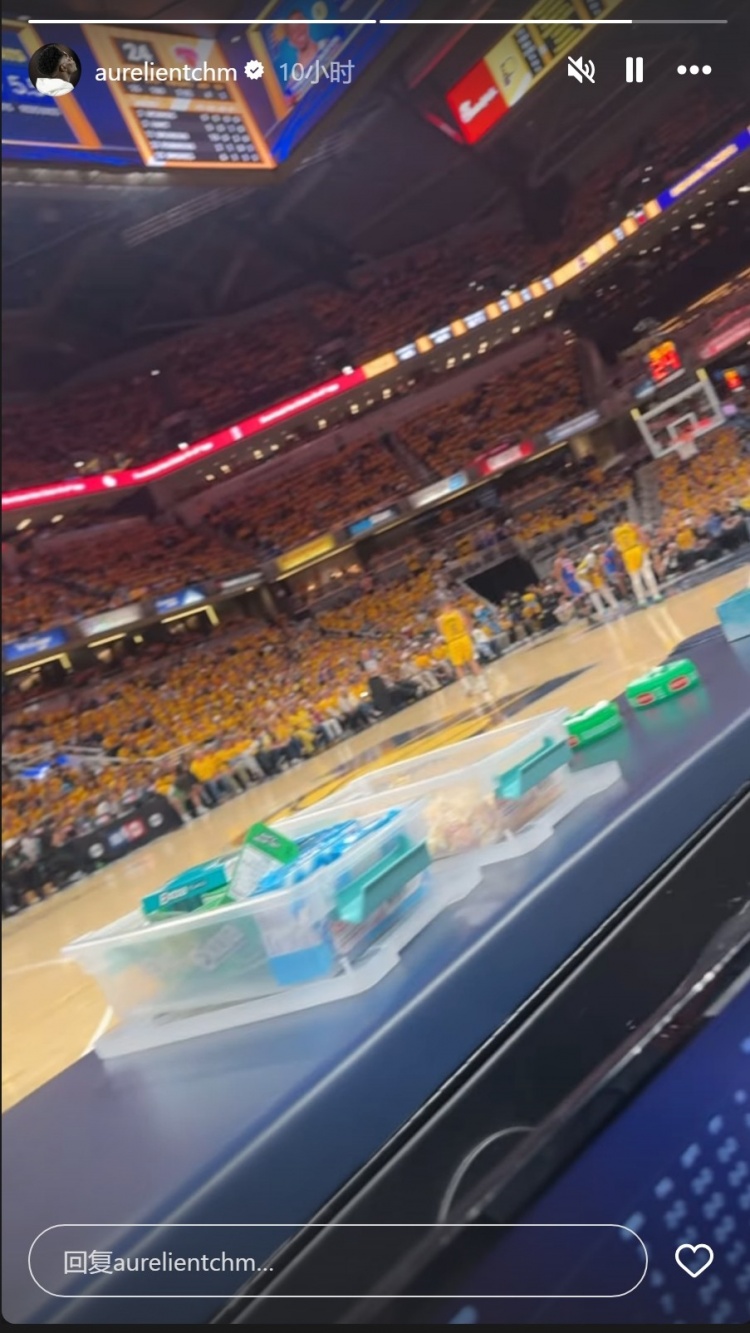 琼阿梅尼NBA观赛直击 球星场边享受篮球盛宴