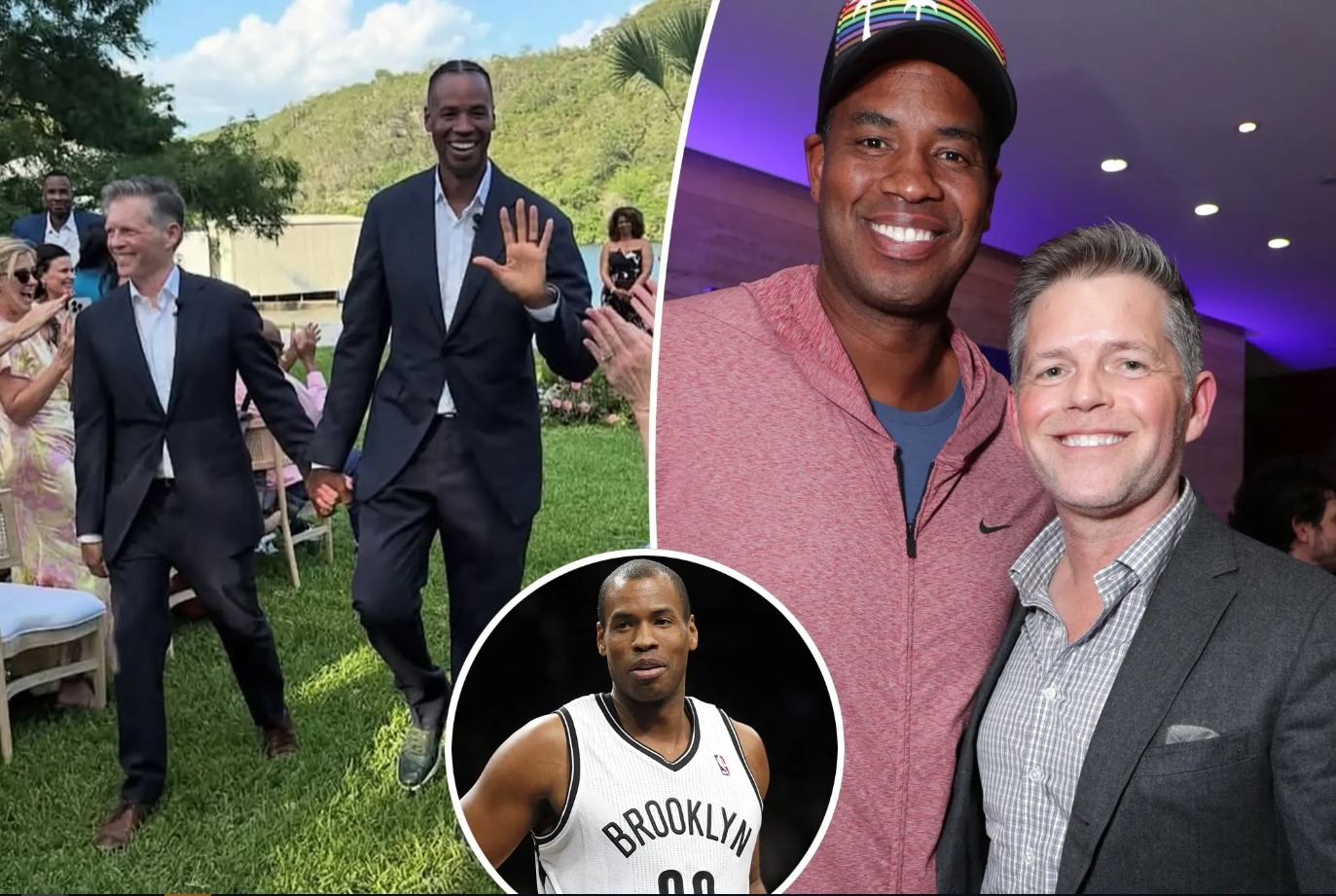 NBA历史第一人贾森科林斯与相守十余年的57岁制片人男友终成眷属
